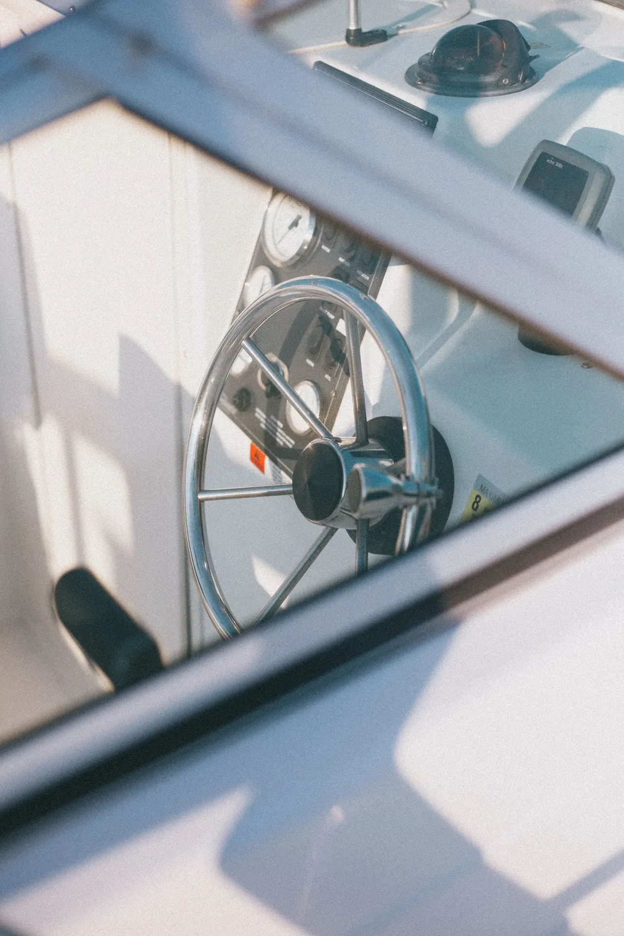 Modern helm with new electronics