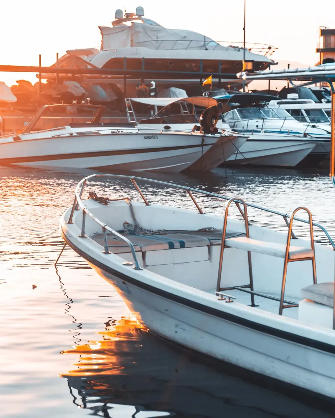 Marina at sunset